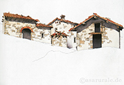case rurali Italia, Emilia Romagna Casoncelli, casa capanna pozzo 