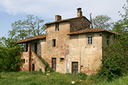 Bauernhaus kaufen, Landhaus Italien Toskana, Montefoscoli - Landgut Casetta, Außentreppe