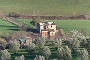case rurali casa contadina Toscana Italia, Fattoria Fondi Rustici Montefoscoli - podere Annunziata, casa colonica e fienile