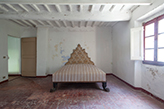 Landhaus Toskana, Schlafzimmer mit Bett