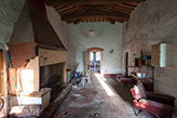 casa rurale in Chianti Toscana in vendita, grande cucina con camino