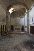 bei San Miniato - Toskana, Kirchenraum der Villa Castellonchio, 