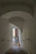 Bauernhaus Carfalino Toskana, Treppenaufgang mit Gewölbe 2015