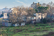 Landgut Le Fonti - Bauernhäuser bei San Miniato Toskana - Blick auf die Westseite 