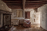 Bauernhaus La Casetta, Küche mit Kamin
