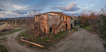 verlassenes Bauernhaus von Langut La Nunziata Toskana, 