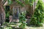 Landgut Il Poggiale Toskana, Portal Südseite Bauernhaus