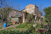 Landgut Il Poggiale Toskana, Südseite mit Gemüsegarten - orto