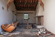 Landhaus Toskana kaufen, Sant Alessandro Küche mit Kamin